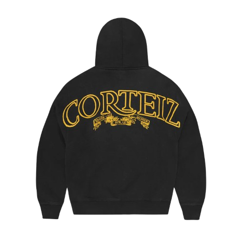 CORTEIZ SUPERIOR ROYALE ZIP HOODIE (BLACK/YELLOW)