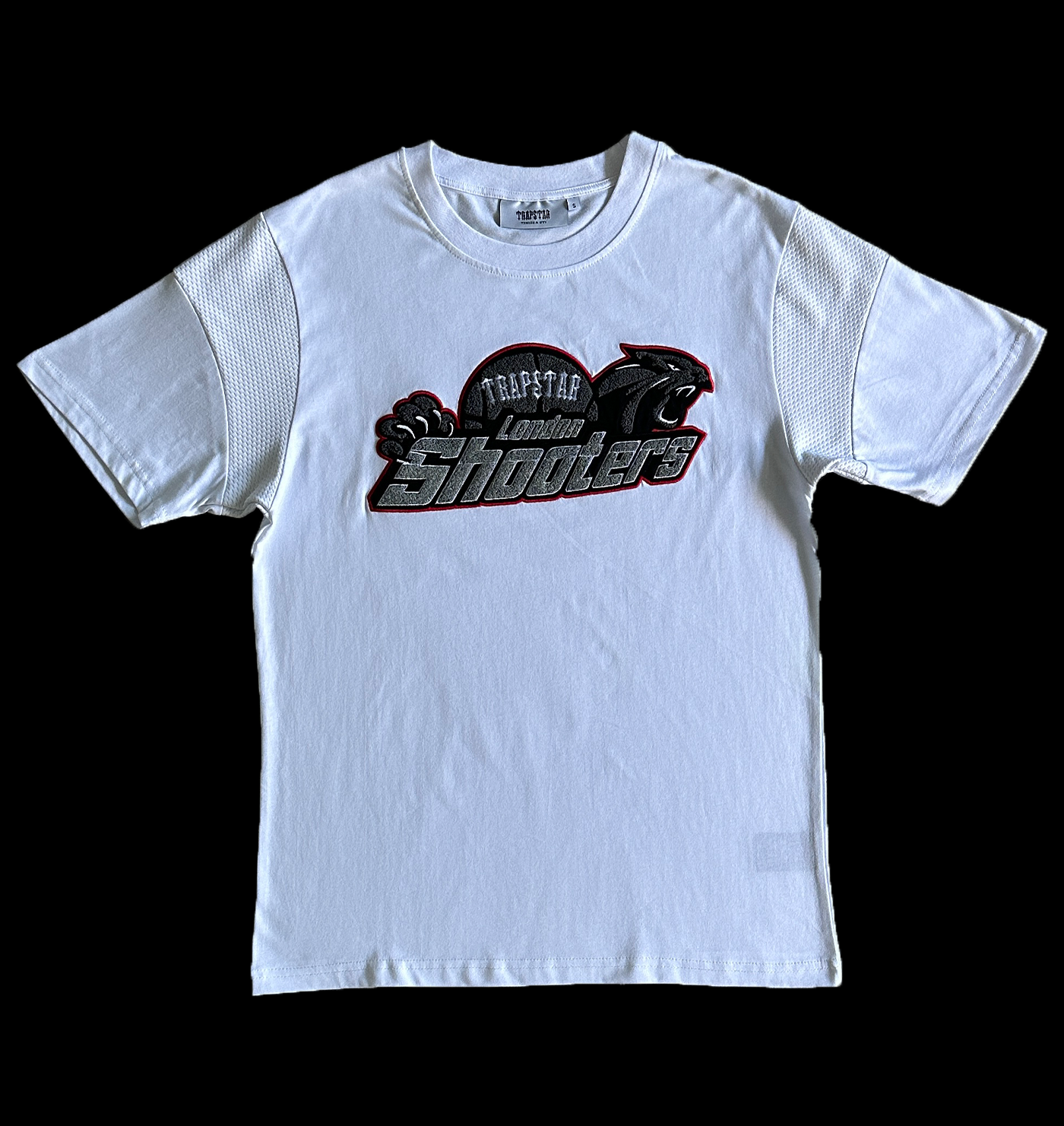 TRAPSTAR SHOOTERS TEE & SHORTS SET - (WHITE/GREY/RED)