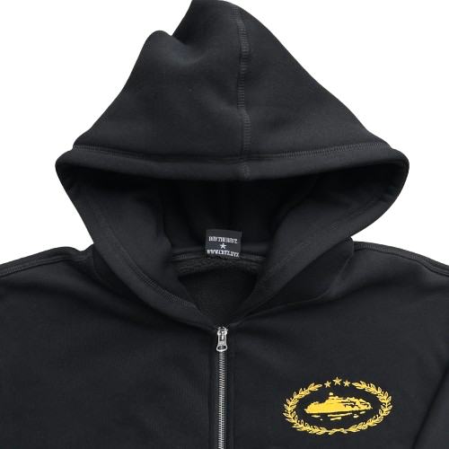 CORTEIZ SUPERIOR ROYALE ZIP HOODIE (BLACK/YELLOW)