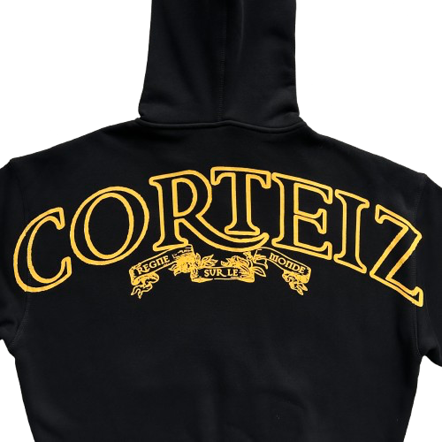 CORTEIZ SUPERIOR ROYALE ZIP HOODIE (BLACK/YELLOW)